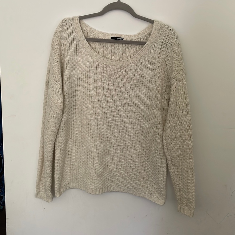 Womens a.n.a. Cream sweater - size Large